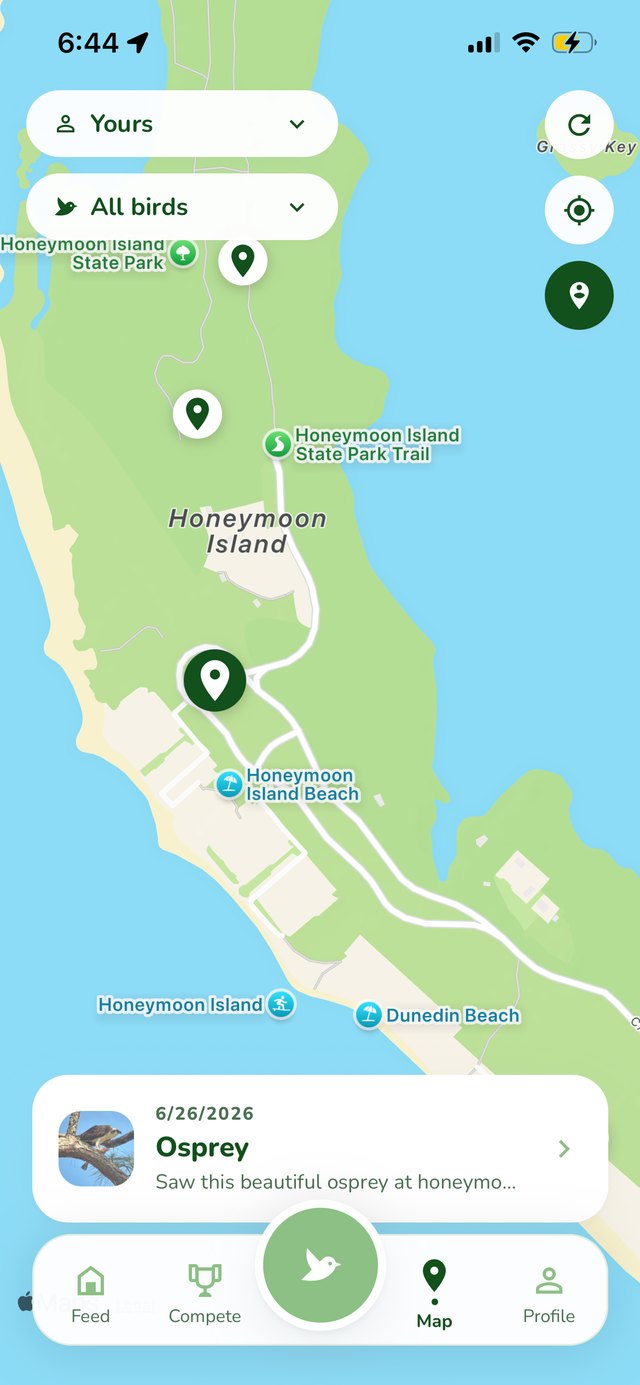 Your sightings on the map